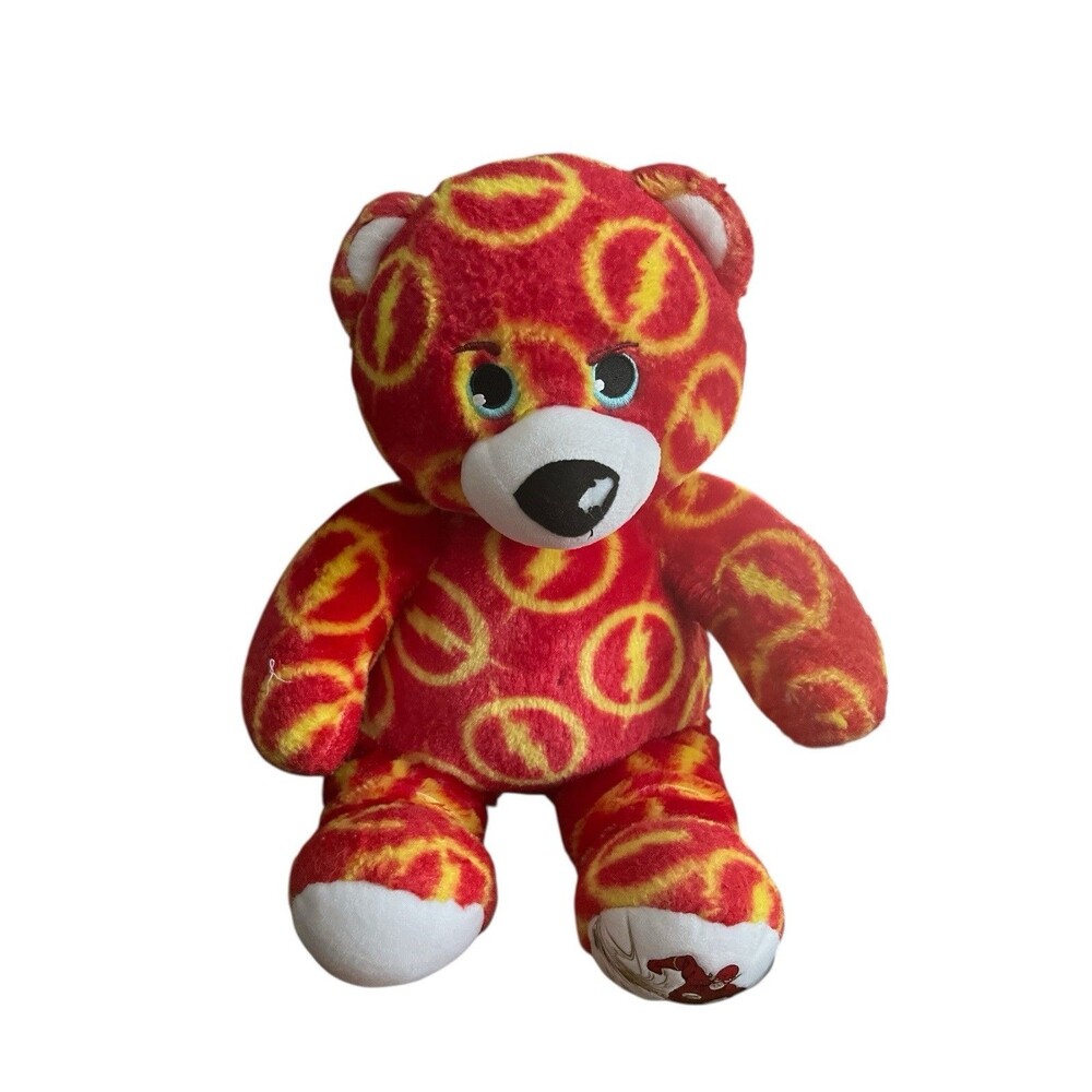 Build A Bear The Flash Plush DC Comics Justice League BABW Teddy Bear 16” 2018